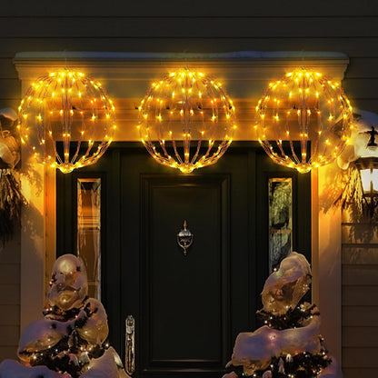 Bolas de luz de Navidad de 16 pulgadas, paquete de 3 decoraciones n...