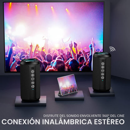 Altavoz Bluetooth portátil Ortizan X10 (1.ª generación), resistente...