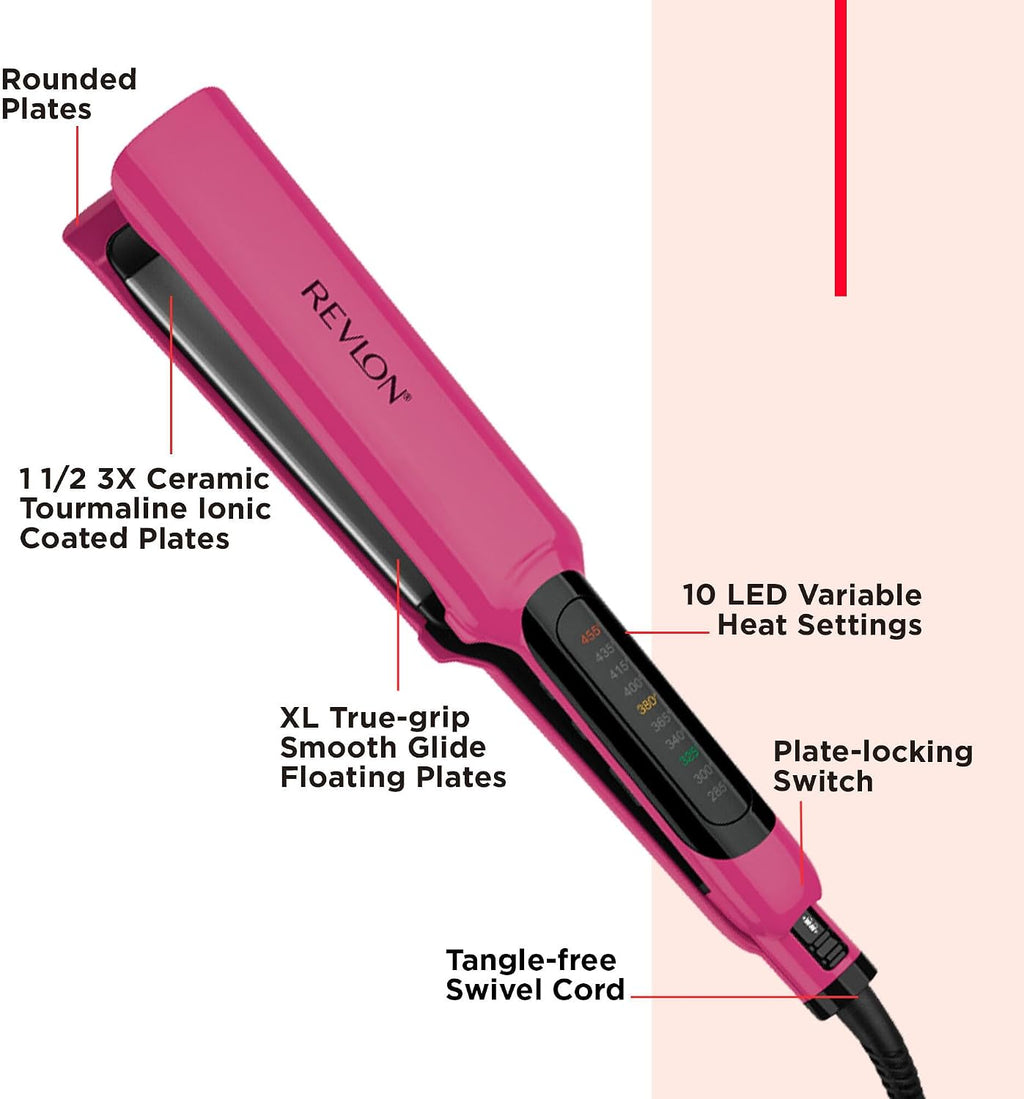 Revlon - Plancha plana, alisadora y rizadora | Revestimiento de tur...