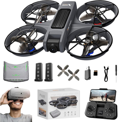 Dron VR FPV con cámara y gafas de realidad virtual para principiant...