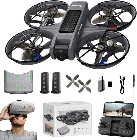 Dron VR FPV con cámara y gafas de realidad virtual para principiant...