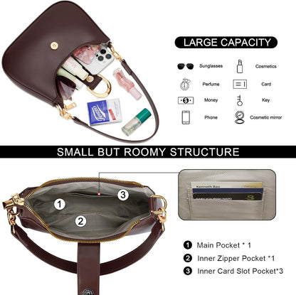 KKXIU Bolso de Hombro para Mujer Bolso de Moda para Todos los días...