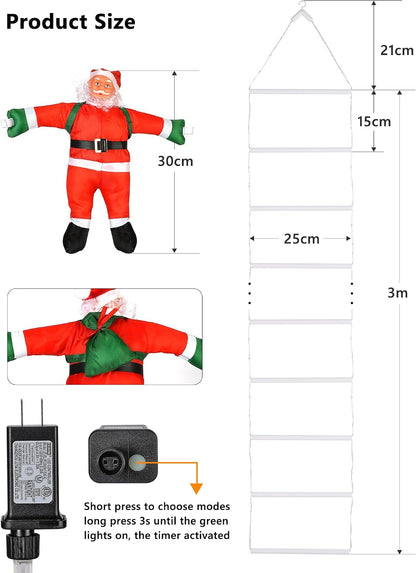 Toodour Luces LED de Navidad, luces decorativas de Navidad de 10 pi...