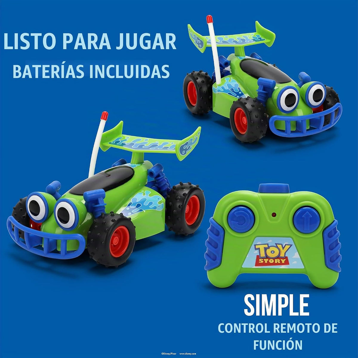 Jada Toys 1:32 RC Toy Story RC Buggy - Auto de control remoto de fu...