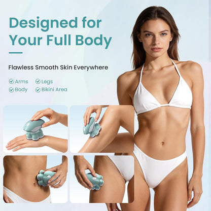 VIKICON Maquinillas de afeitar eléctricas 7D para mujer, de cuerpo...