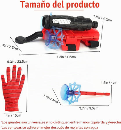 Paquete de 2 tiradores de telaraña, decoraciones de Halloween, recu...