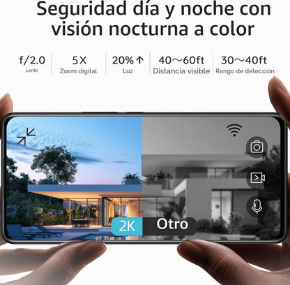 Rraycom 4pc cámaras de seguridad inalámbricas al aire libre con bat...