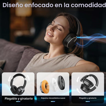 Auriculares inalámbricos híbridos con cancelación activa de ruido B...