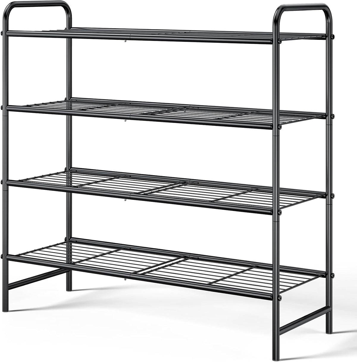 Kitsure Organizador de zapatos de acero inoxidable, 25.6" de ancho...