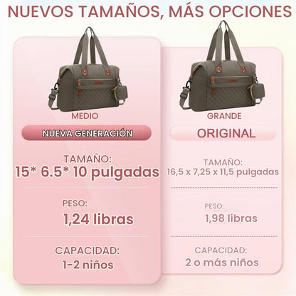 Pritent Bolsa de Pañales Tipo Tote, Bolsas de Pañales para Bebé con...