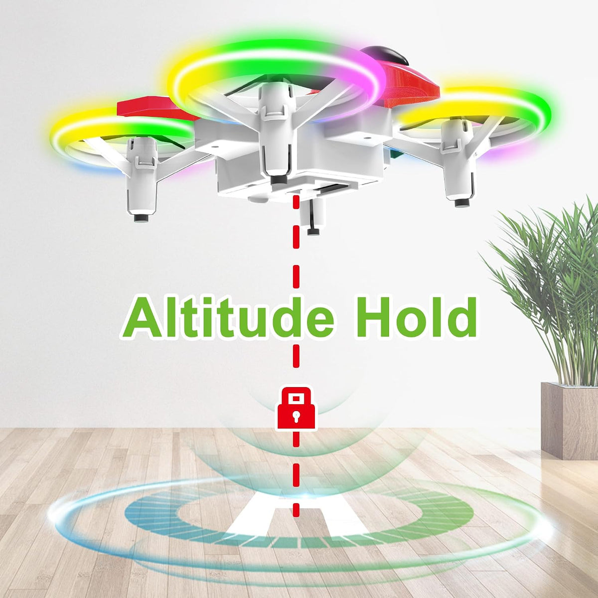 Dwi Dowellin Mini Dron de 4.9 Pulgadas para Niños a Prueba de Choqu...