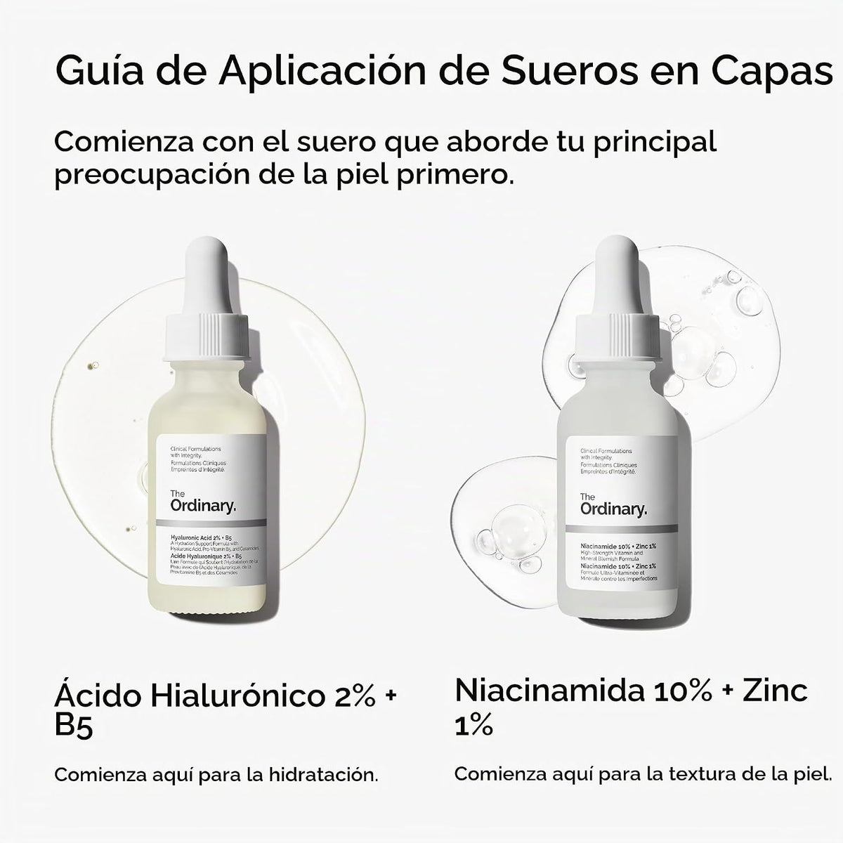 The Ordinary Niacinamida 10% + Zinc 1%, sérum suavizante para piele...