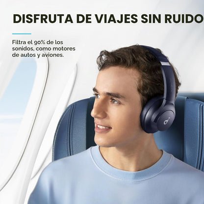 Auriculares Soundcore by Anker Q20i con funda protectora, azul, paq...