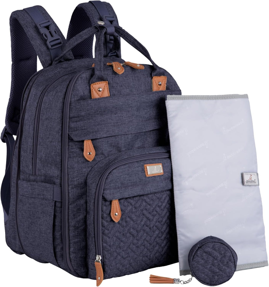 BabbleRoo Mochila para Pañales Extra Grande, Bolsa de Bebé Expandib...