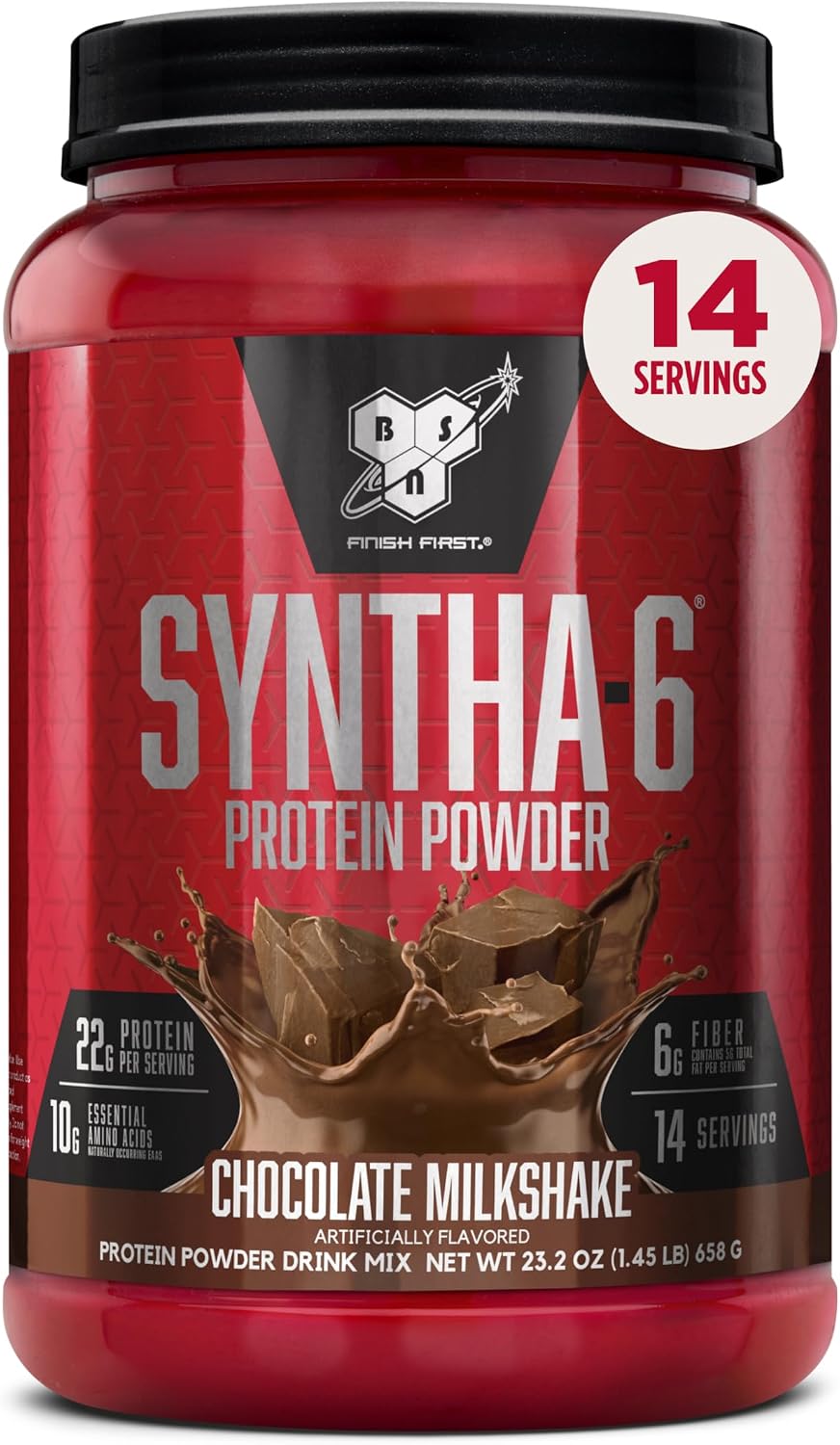 BSN SYNTHA-6 Proteína en polvo premium, batido de chocolate, 14 por...