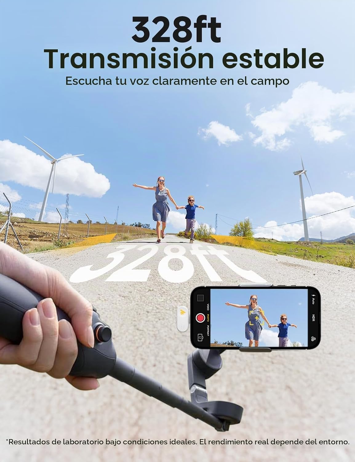 MAONO T1 Mini micrófono inalámbrico Lavalier para iPhone y Android...