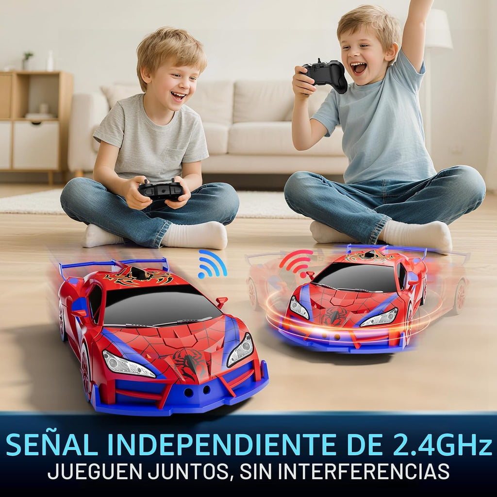 Qumcou - Juguetes con temática de araña para niños 3-8,1:16 transfo...