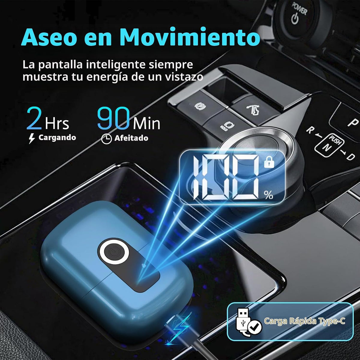 LYRSLF Afeitadoras eléctricas de aluminio para hombres: Mini afeita...