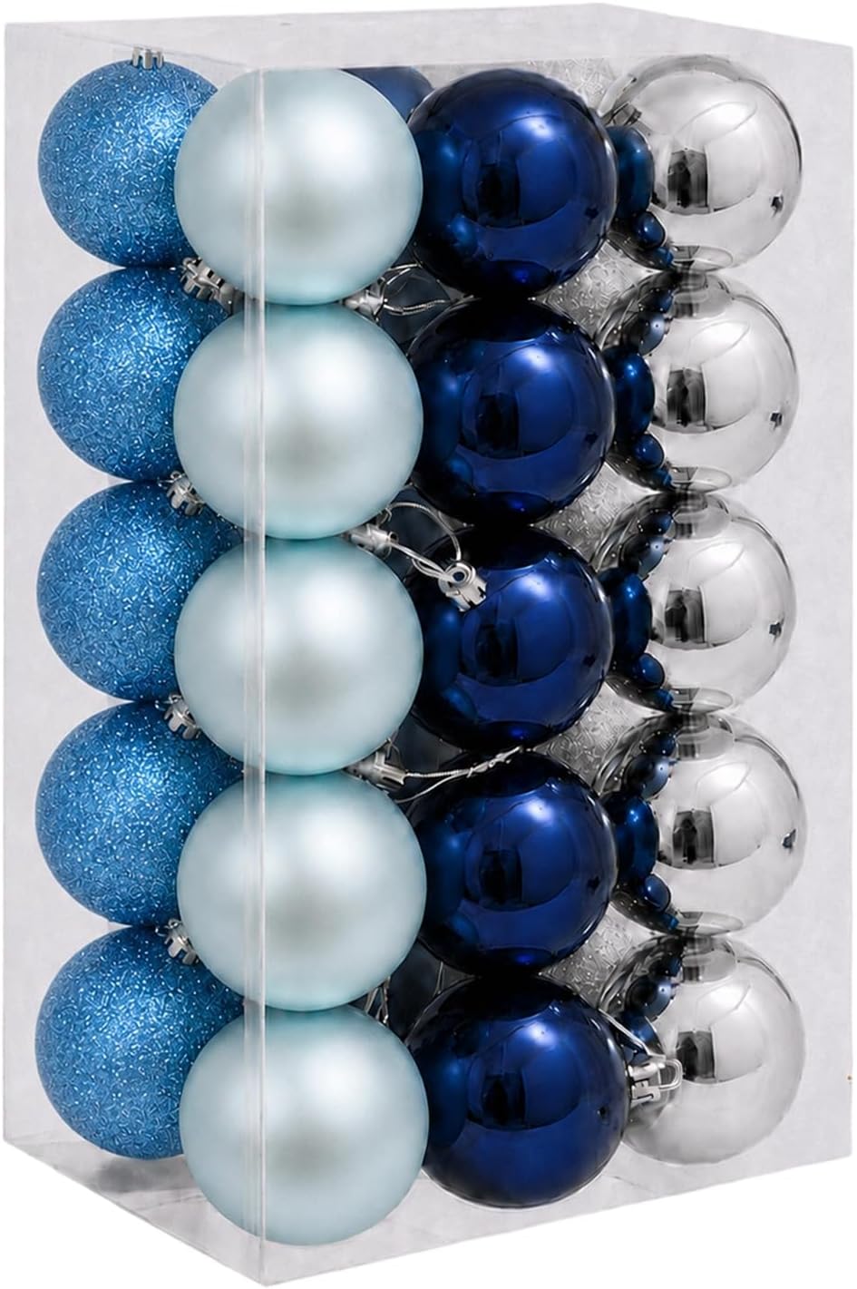 Adornos de bola de Navidad de 30 quilates, decoración de árbol de N...