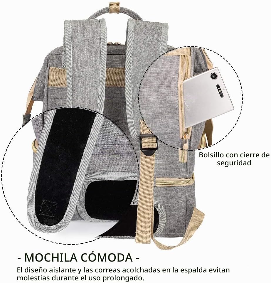 Mochila para extractor de leche, bolsa enfriadora y resistente a la...