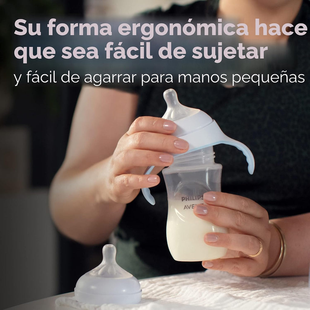 Philips Avent Biberón de vidrio natural, flujo medio, 8 onzas, sin...