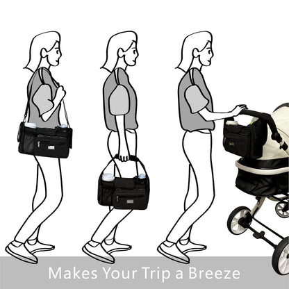 TOPDesign Organizador universal para cochecito de bebé, carrito de...