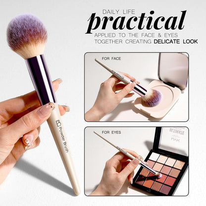 BS-MALL Juego de 18 brochas de maquillaje profesionales para base d...