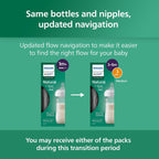 Philips Avent Biberones de vidrio natural, flujo medio, 8 onzas, si...