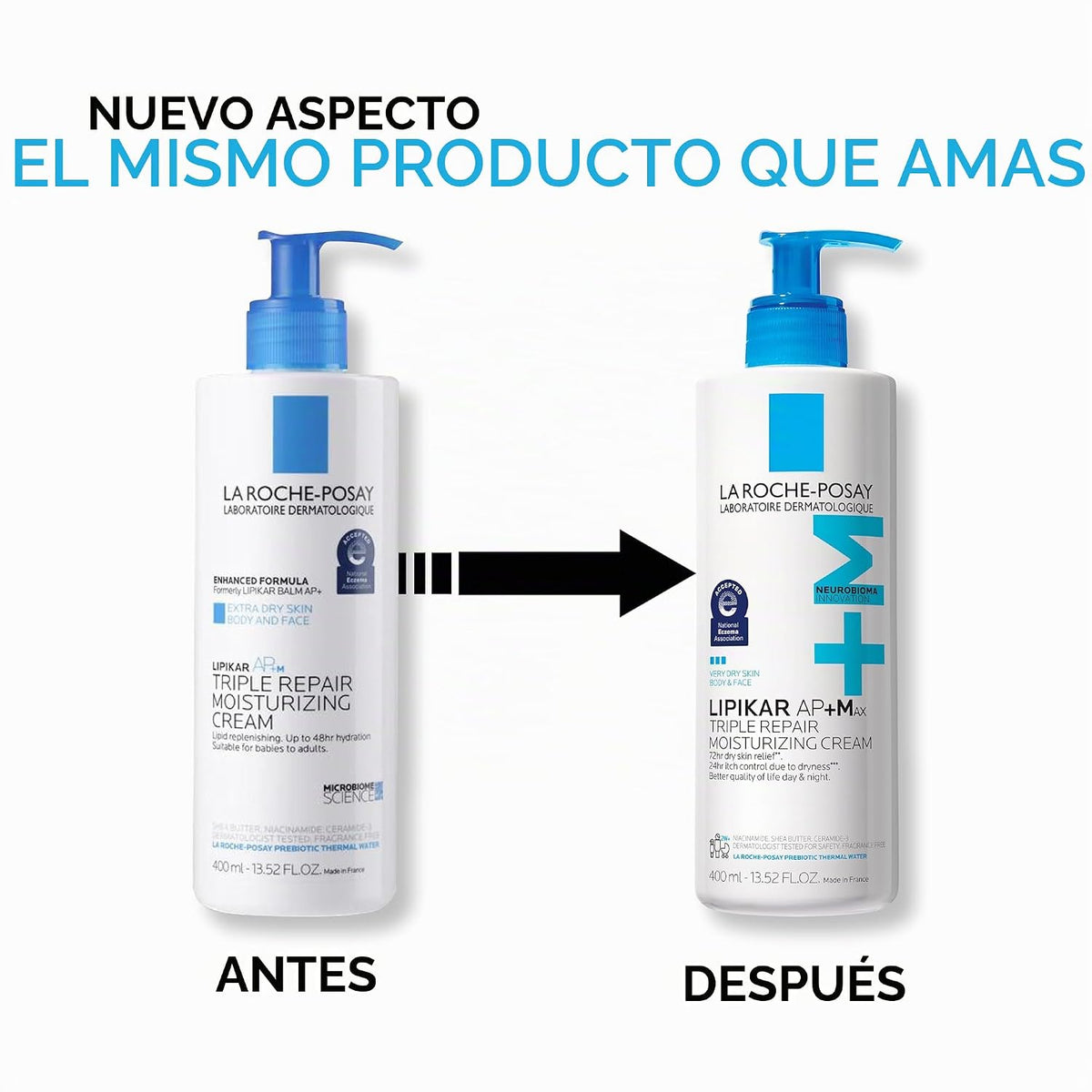 La Roche-Posay Lipikar AP+ - Crema hidratante triple reparadora, lo...