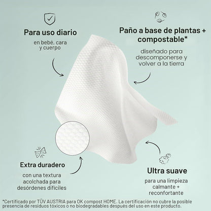The Honest Company - Toallitas limpiadoras para bebé con 99% de agu...