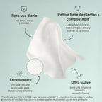 The Honest Company Toallitas sin perfume con más del 99% compostabl...