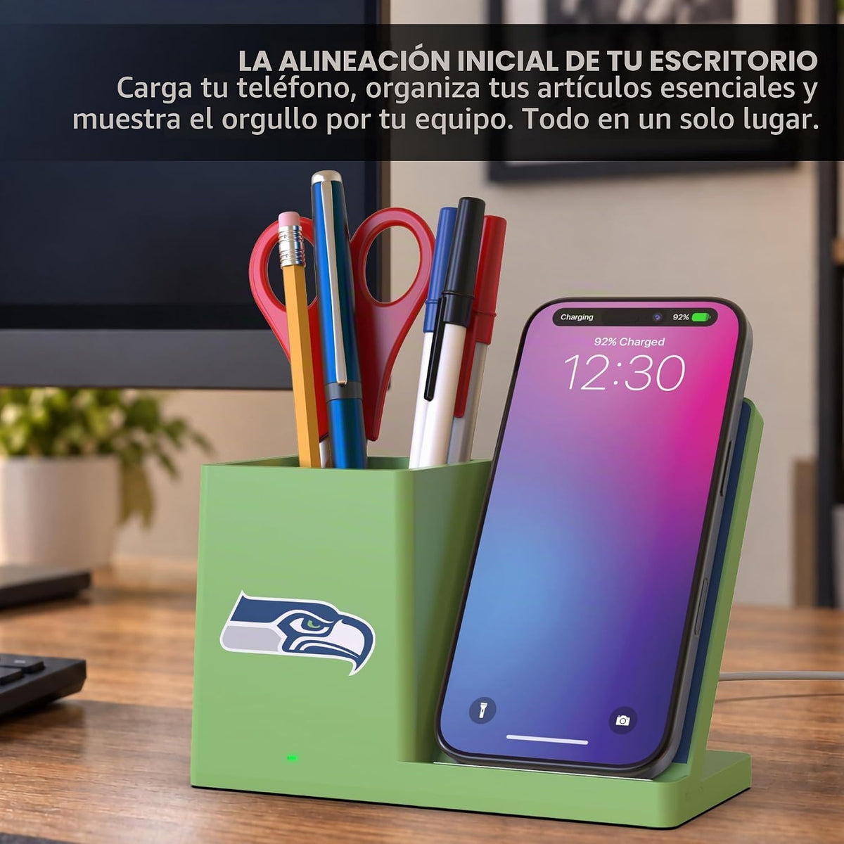 SOAR Soporte de carga inalámbrico unisex NFL y organizador de escri...
