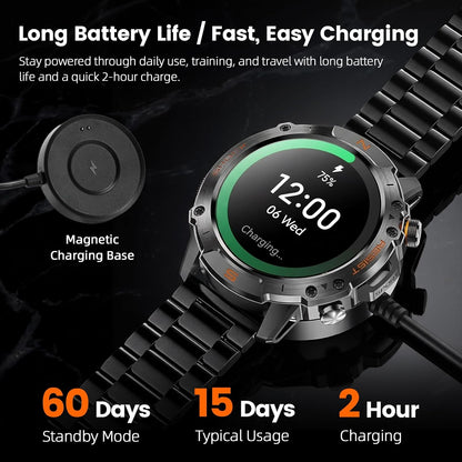 Reloj inteligente resistente para hombres, resistente al agua hasta...