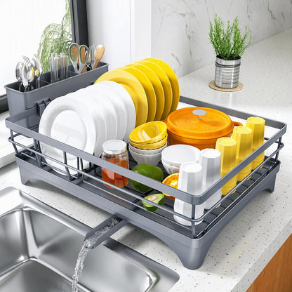 Escurridor de platos para encimera de cocina, escurridor grande con...
