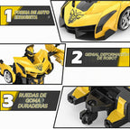 BLUEJAY Transform RC Cars para niños de 3 a 12 años, coche de contr...