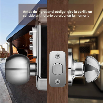Cerradura de puerta de entrada sin llave, cerraduras de puerta con...