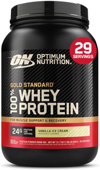 Optimum Nutrition Estándar dorado 100% Proteína de Suero de Leche e...