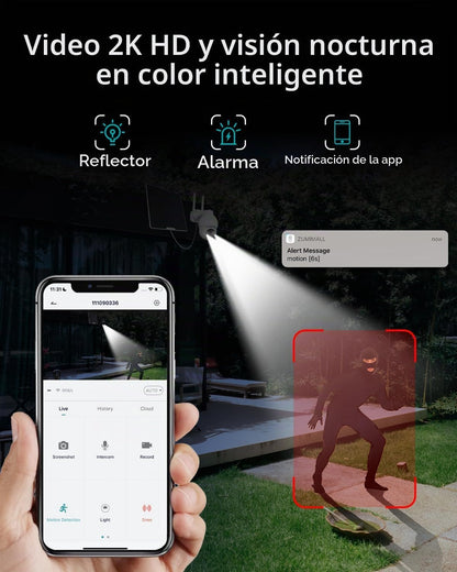 ZUMIMALL Cámaras de seguridad celulares 4G LTE inalámbricas para ex...