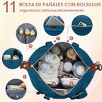 Pritent Bolsa de Pañales Tipo Tote - Bolsas de Pañales para Bebé, I...