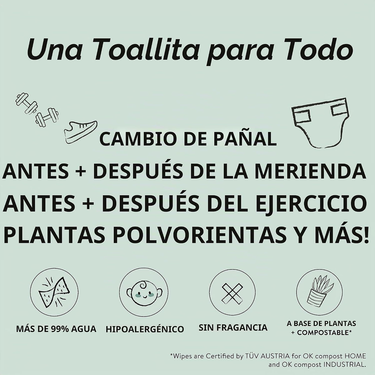 The Honest Company Toallitas hipoalergénicas multiusos para la piel...