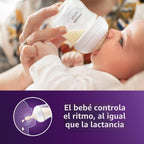 Philips Avent Biberones naturales, flujo lento, 4 onzas, sin BPA, p...