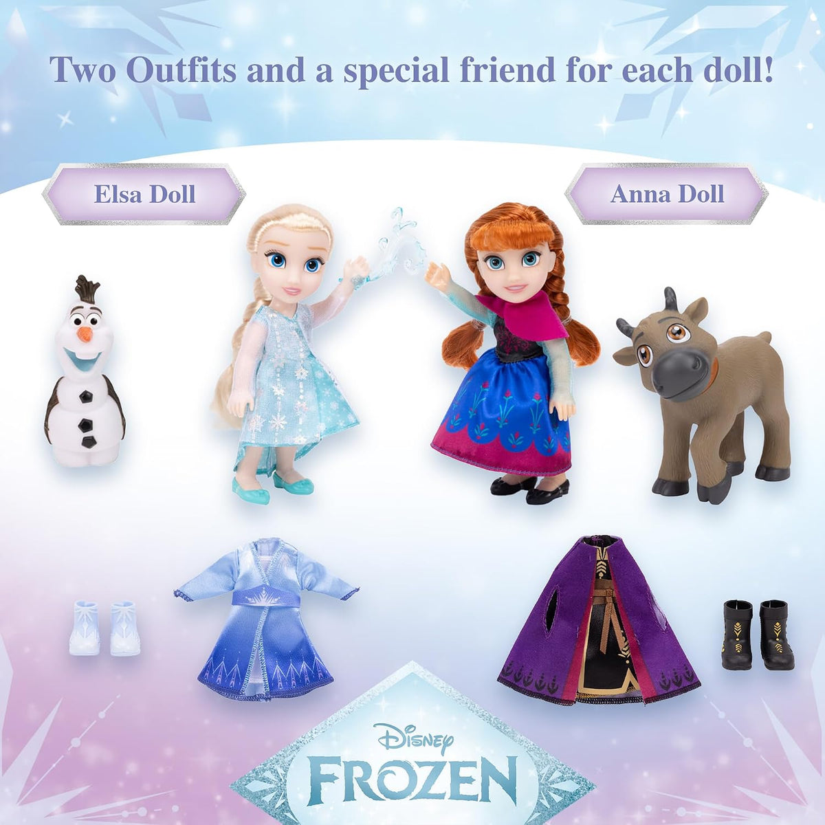 Disney Frozen Elsa &amp; Anna - Muñecas y figuras de juguete, 19 pi...
