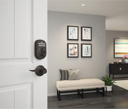 Schlage - Cerrojo de seguridad Plymouth BE365 PLY 716 con teclado,...