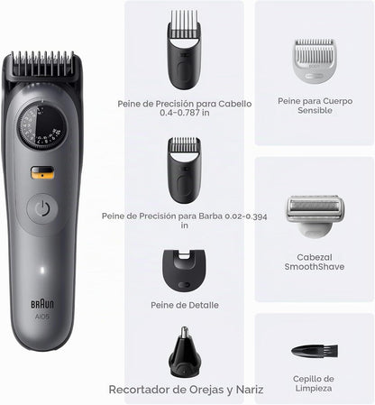 Braun Serie 5 todo en uno Kit de aseo para barba y cuerpo para homb...