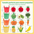 hahaland Juguetes sensoriales para bebés Juguetes Montessori Frutas...