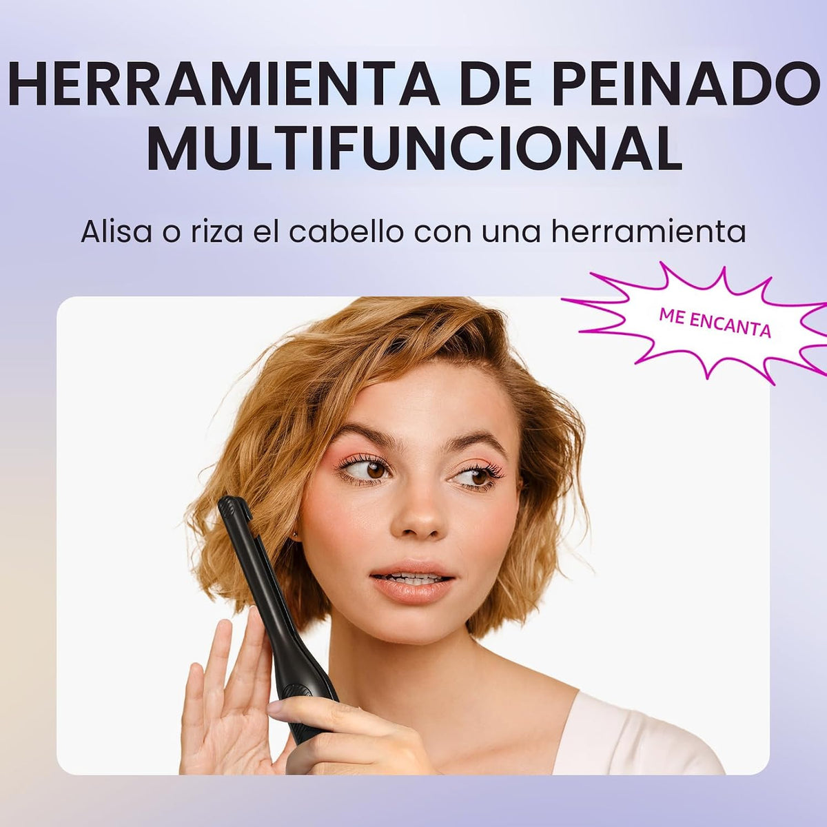 Wavytalk Plancha pequeña tipo lápiz de 0,3 pulgadas para cabello co...