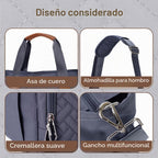FHELAD Bolsa de pañales para mujer, bolsa de pañales para bebé con...