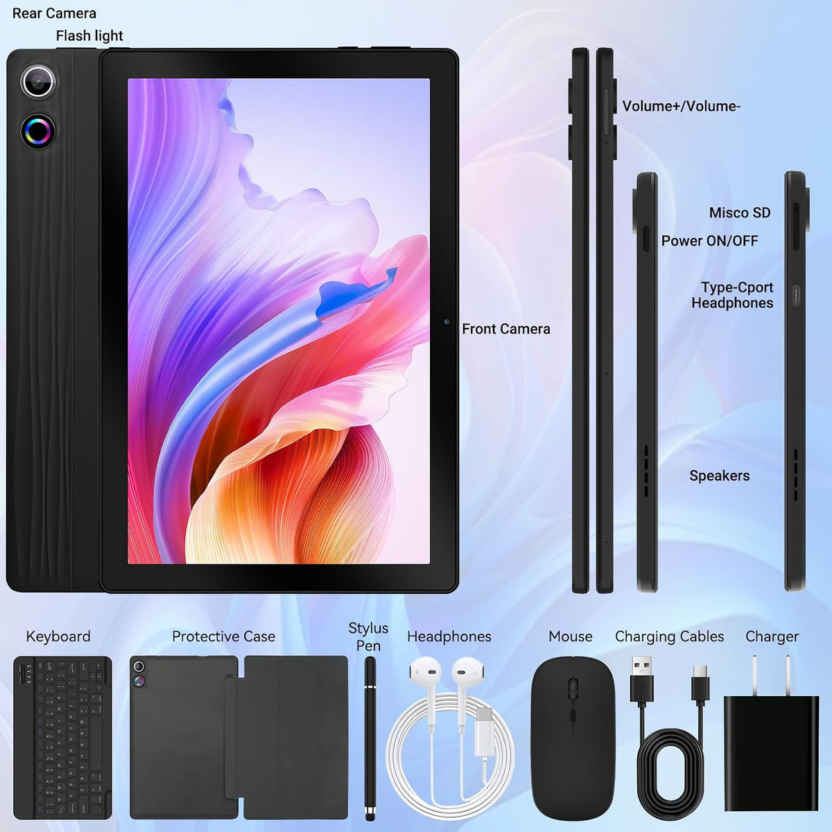 URAO Tableta, Tableta Android 16 de 11" Octa-core 36GB+128GB Gemini...
