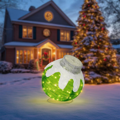 Adornos de Navidad para exteriores, decoración de bolas navideñas e...