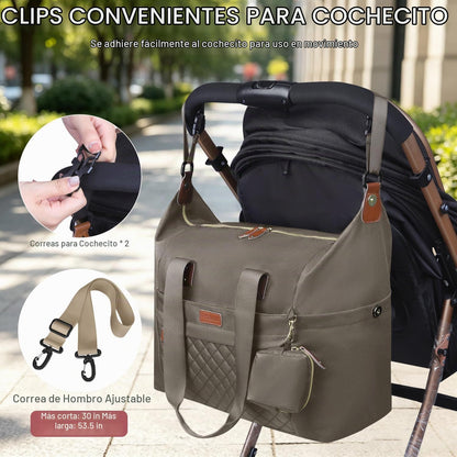 Pritent Bolsa de Pañales Tipo Tote, Bolsas de Pañales para Bebé con...